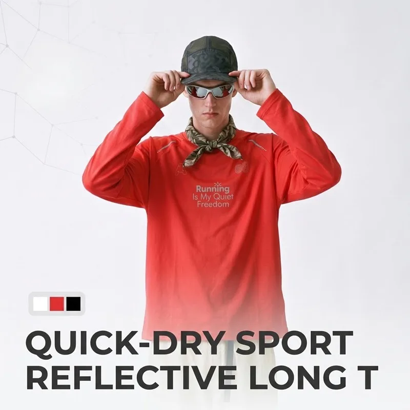 Hiking - Refleksyjna koszulka sportowa do biegania –
