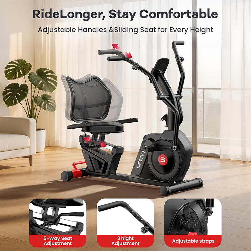 Pooboo – rower stacjonarny do  – Exercise Bike Magnetic Resistance recenzja i cena