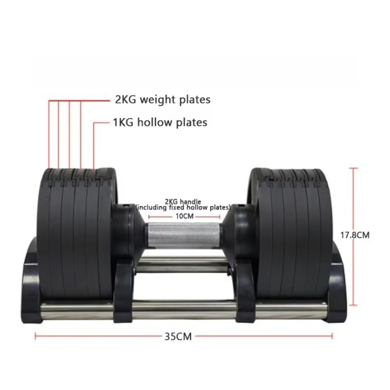 Sprzęt do ćwiczeń na siłowni,  – Adjustable Dumbbell Pair 40Kg recenzja i cena